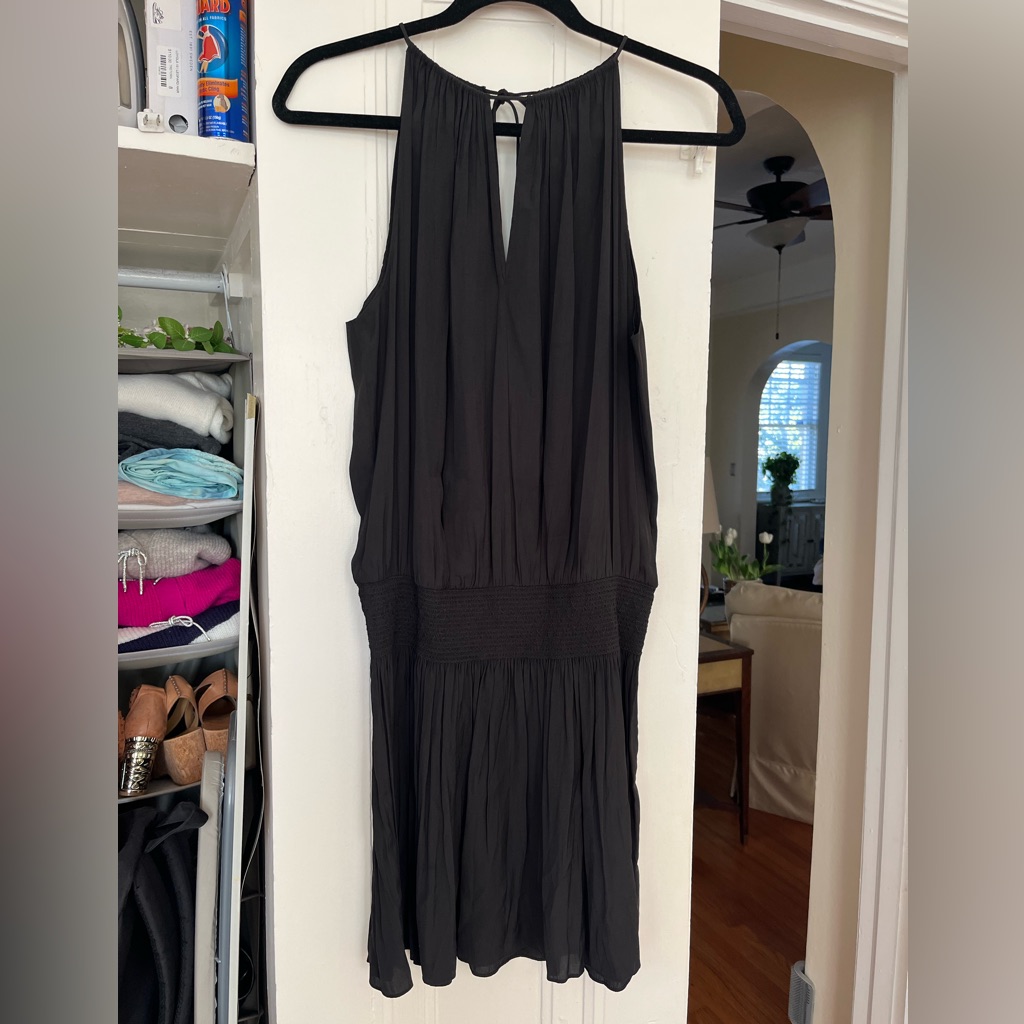 Ramy Brook Black Backless Halter Cocktail Dress